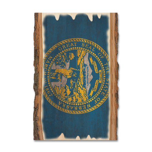 Greeting Card: Live Edge - Nebraska State Flag