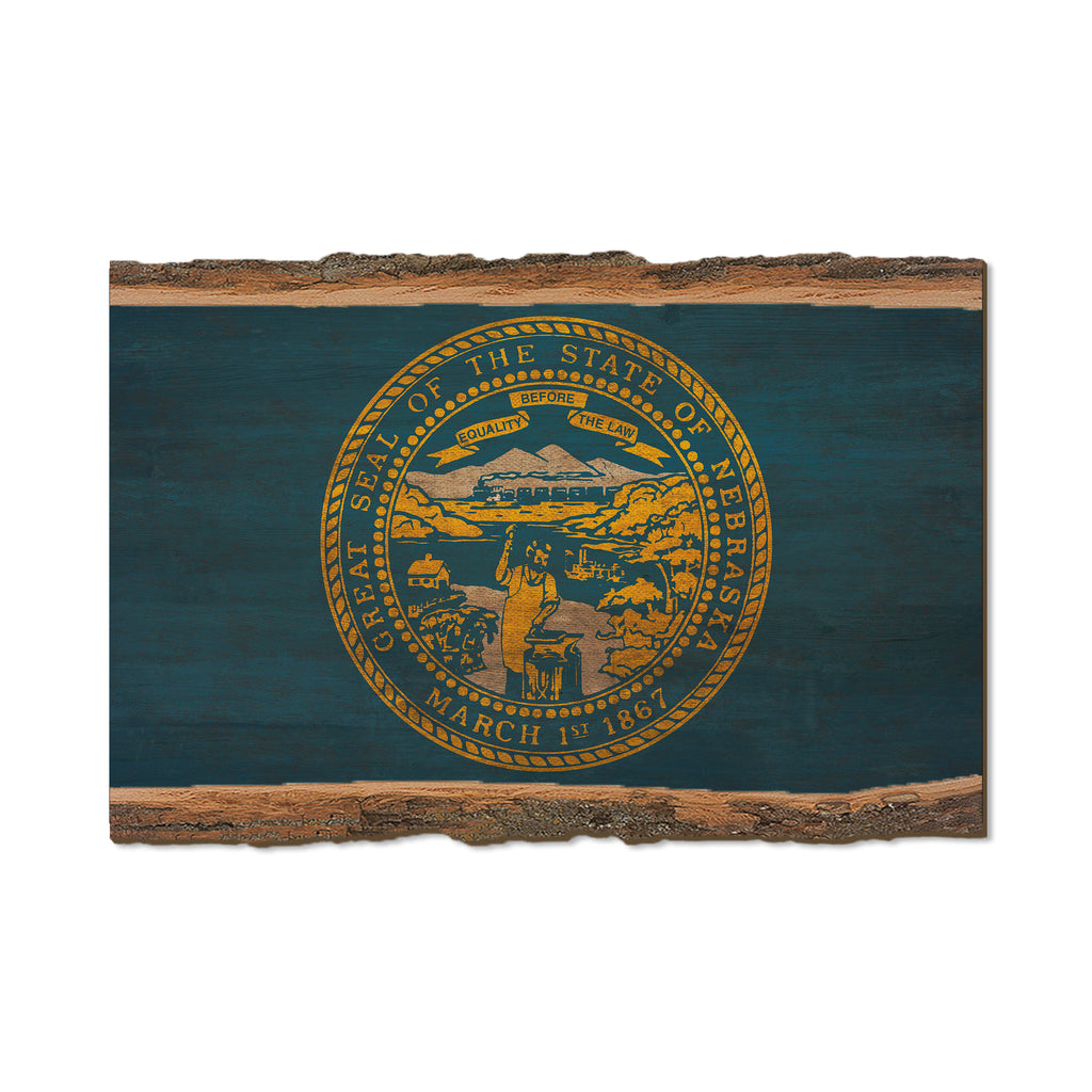 Nebraska State Flag - Live Edge Live Edge Postcard (5pk // $2.80ea)