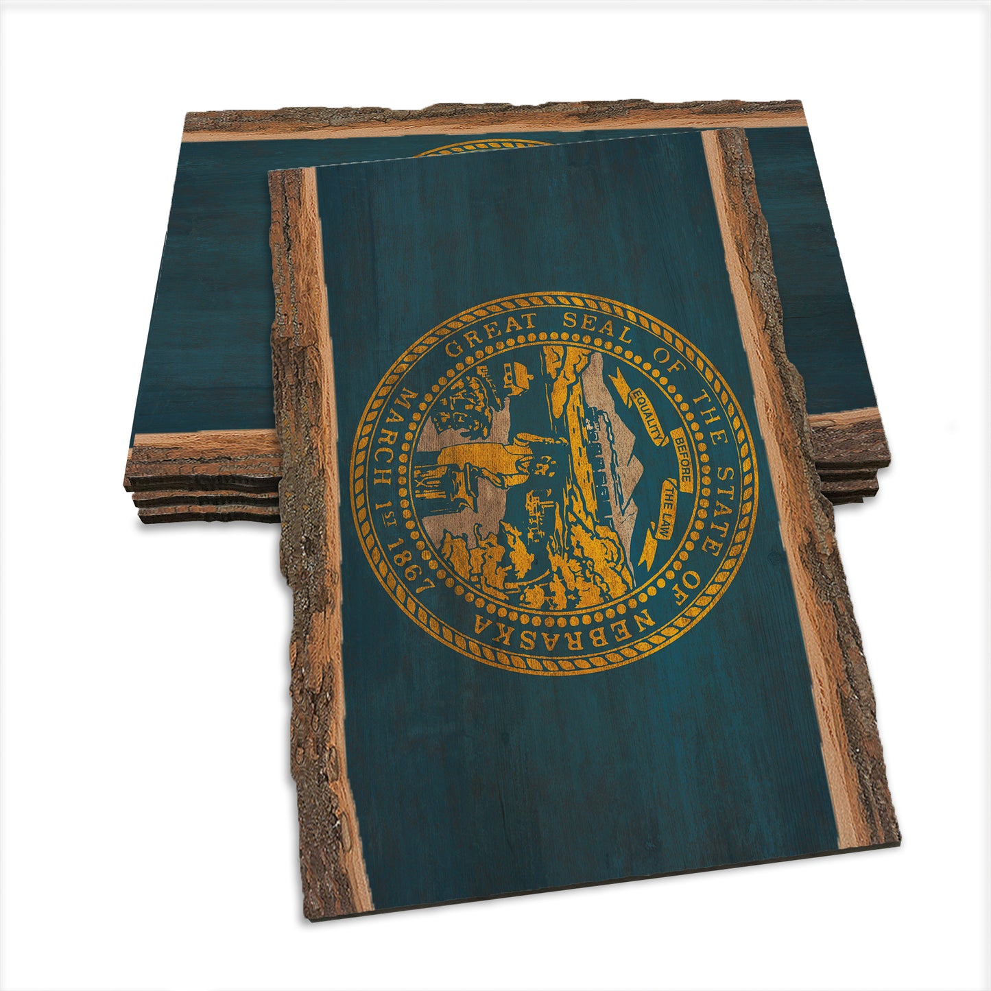 Nebraska State Flag - Live Edge Live Edge Postcard (5pk // $2.80ea)