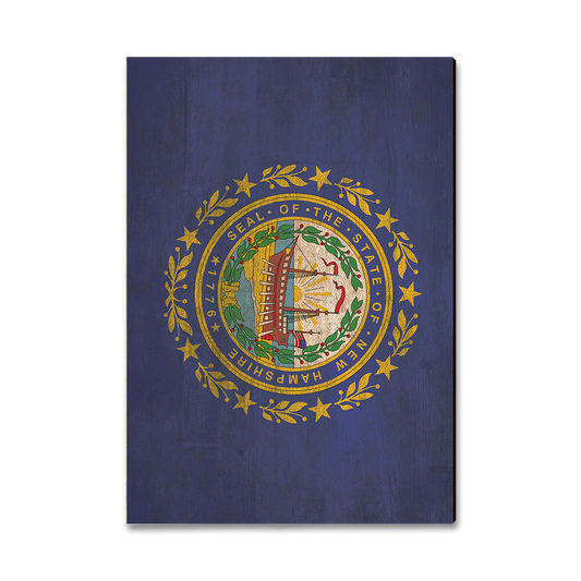 Magnet: Classic Edge - New Hampshire State Flag