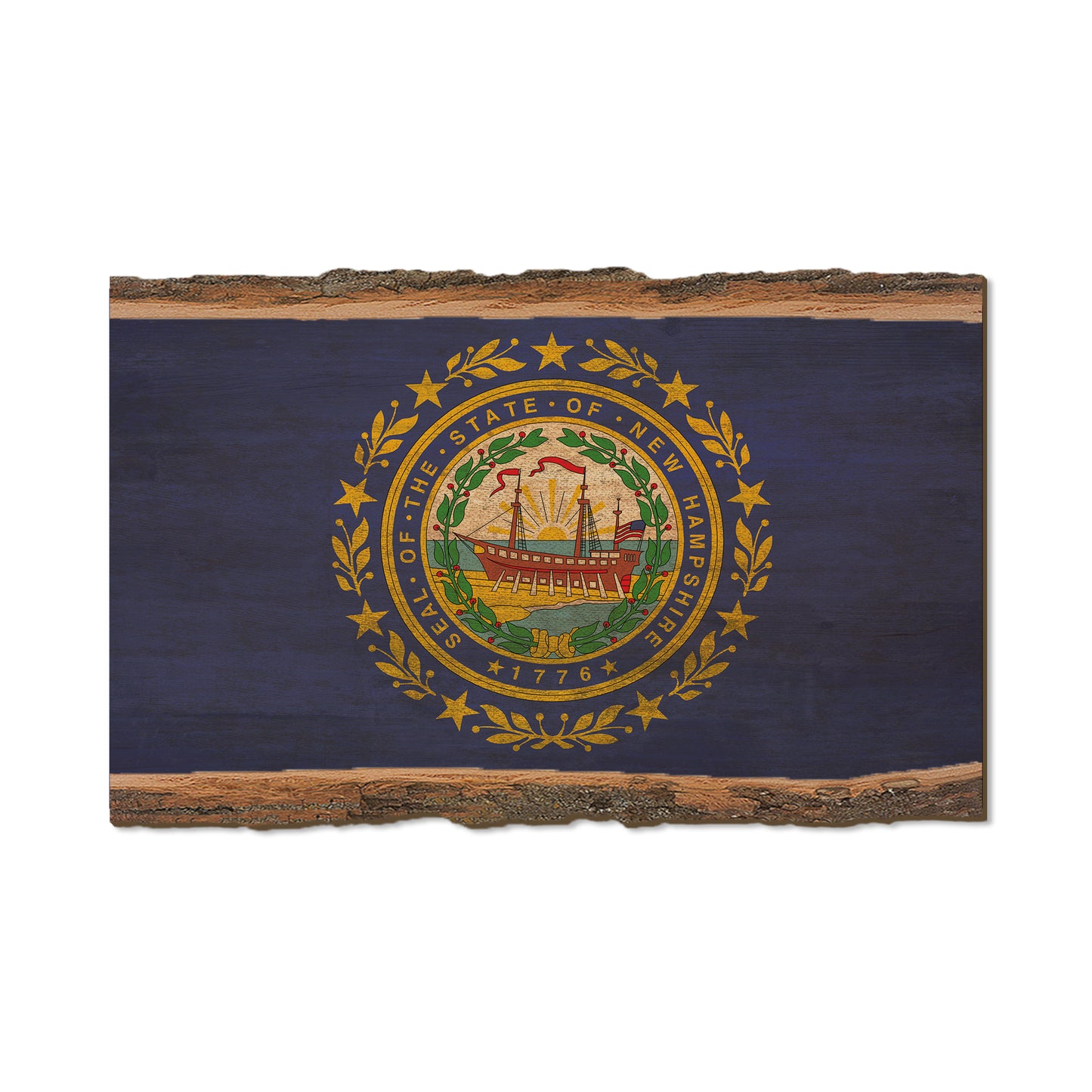 New Hampshire State Flag - Live Edge Live Edge Magnet (5pk // $2.80ea)