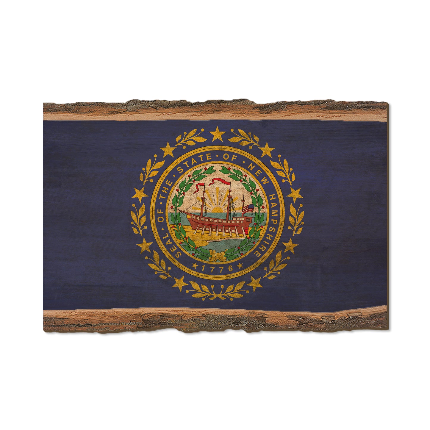 New Hampshire State Flag - Live Edge Live Edge Postcard (5pk // $2.80ea)