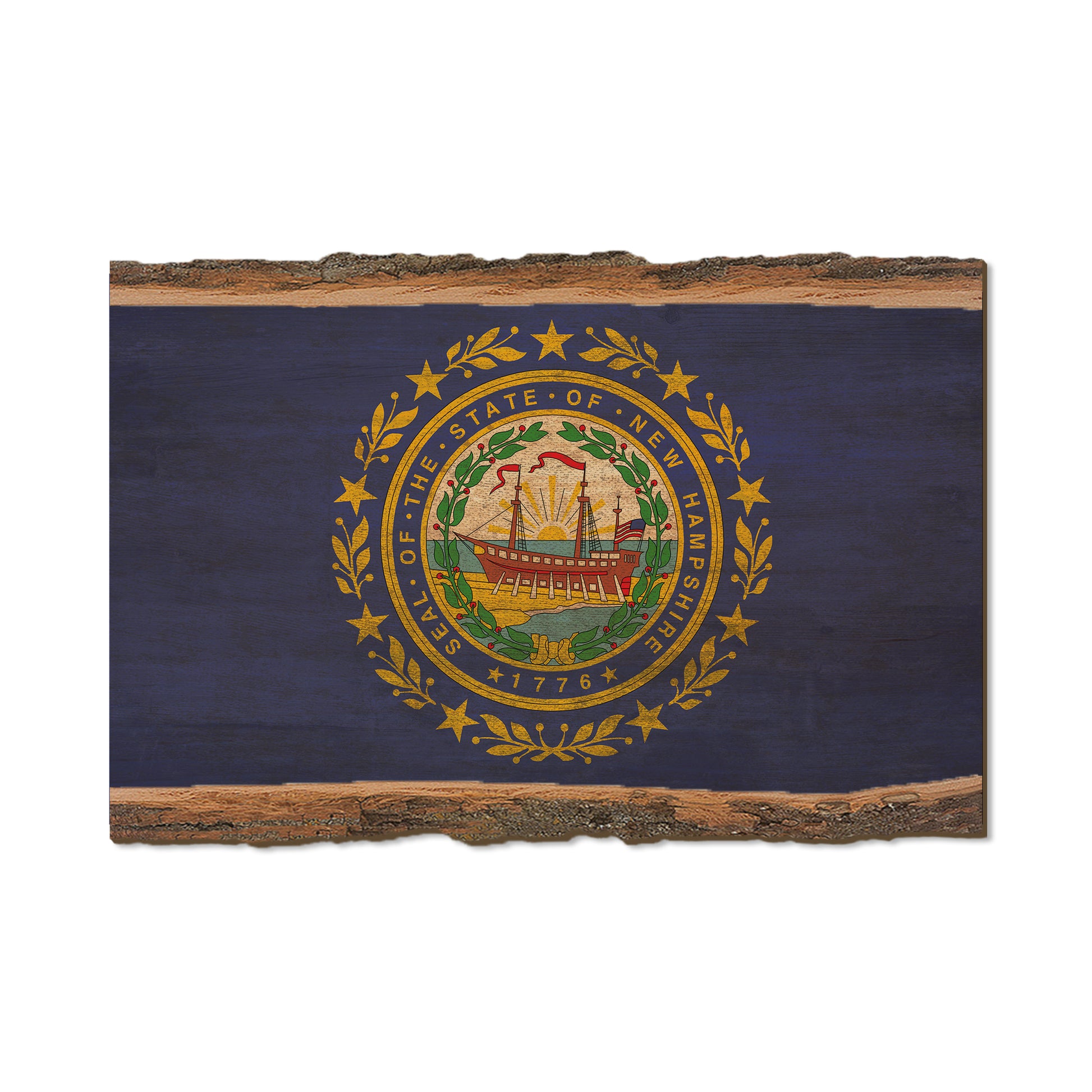 New Hampshire State Flag - Live Edge Live Edge Postcard (5pk // $2.80ea)