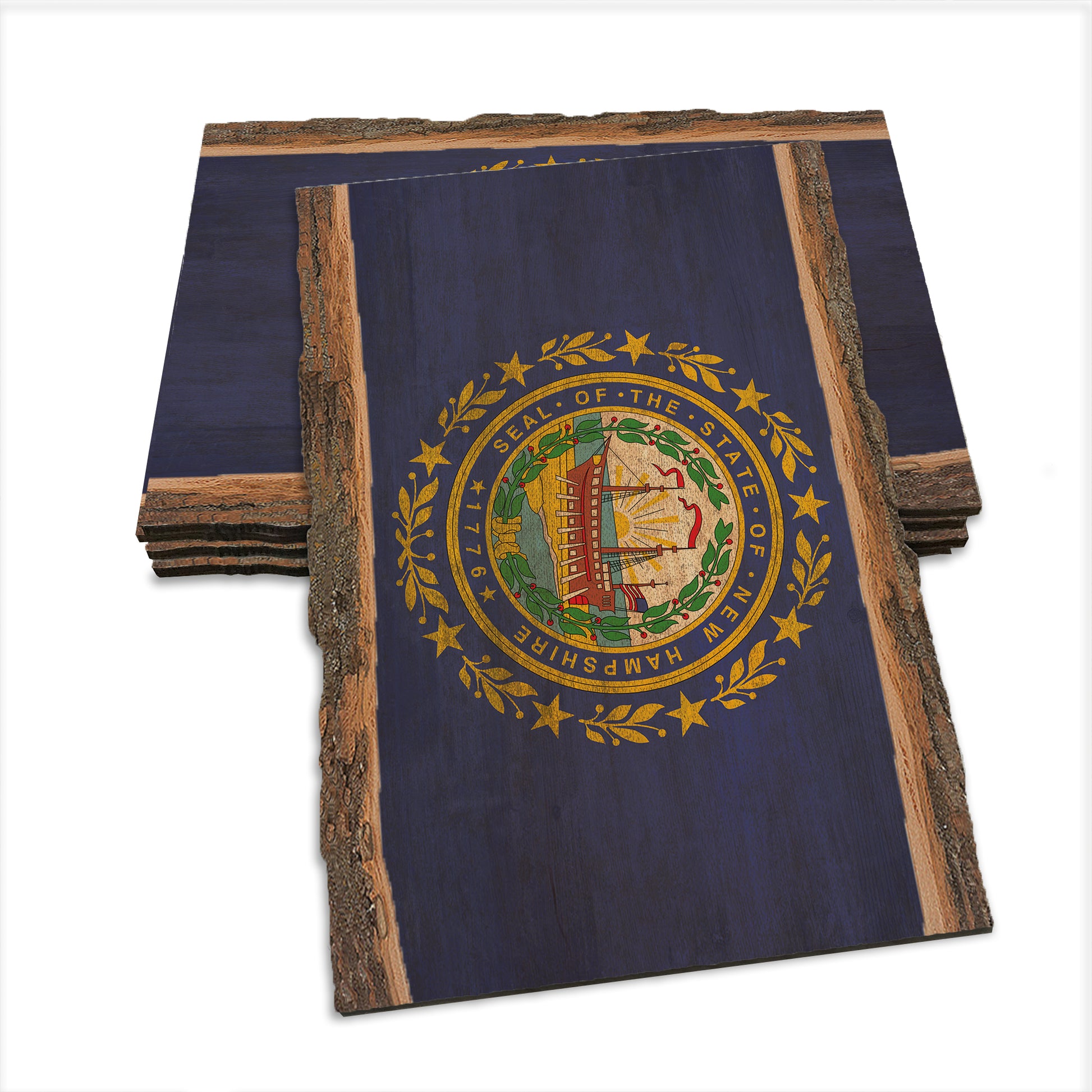 New Hampshire State Flag - Live Edge Live Edge Postcard (5pk // $2.80ea)