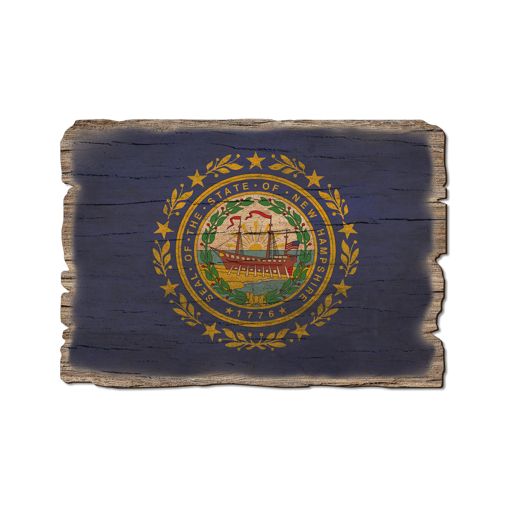 New Hampshire State Flag - Weathered Edge Rustic Edge Postcard (5pk // $2.80ea)