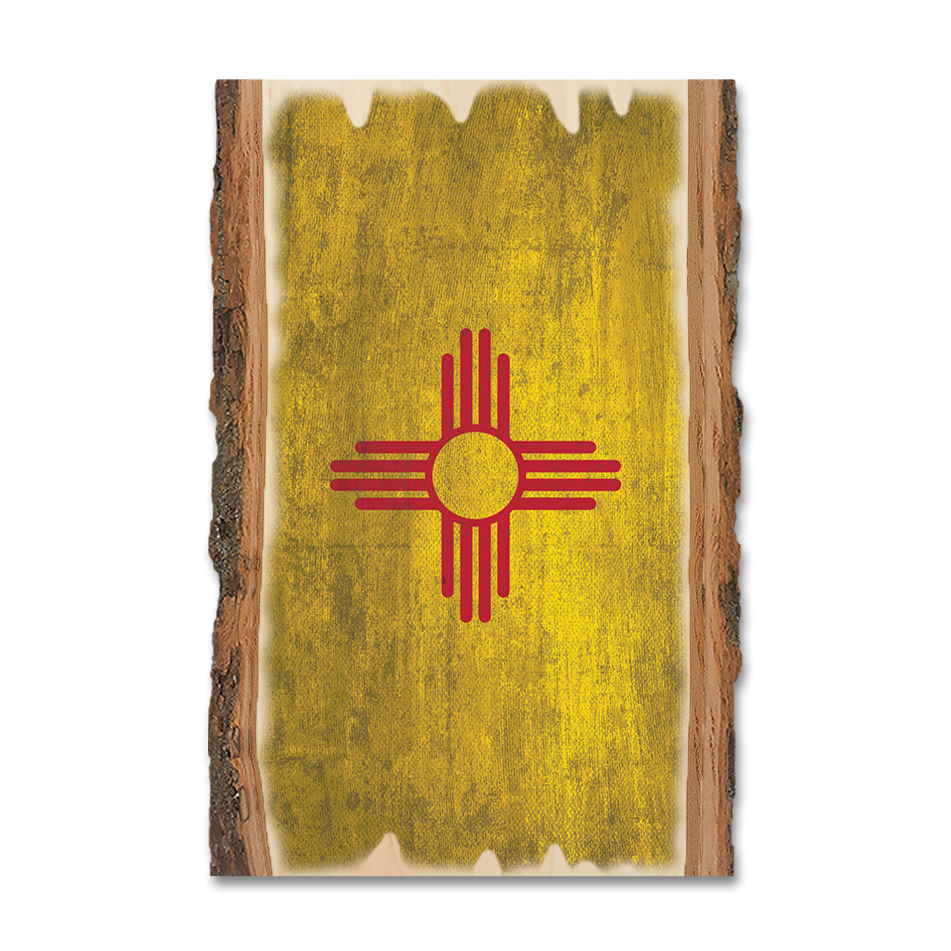 Greeting Card: Live Edge - New Mexico State Flag