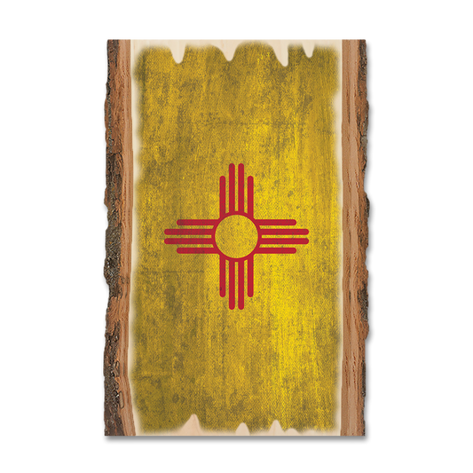 Greeting Card: Live Edge - New Mexico State Flag