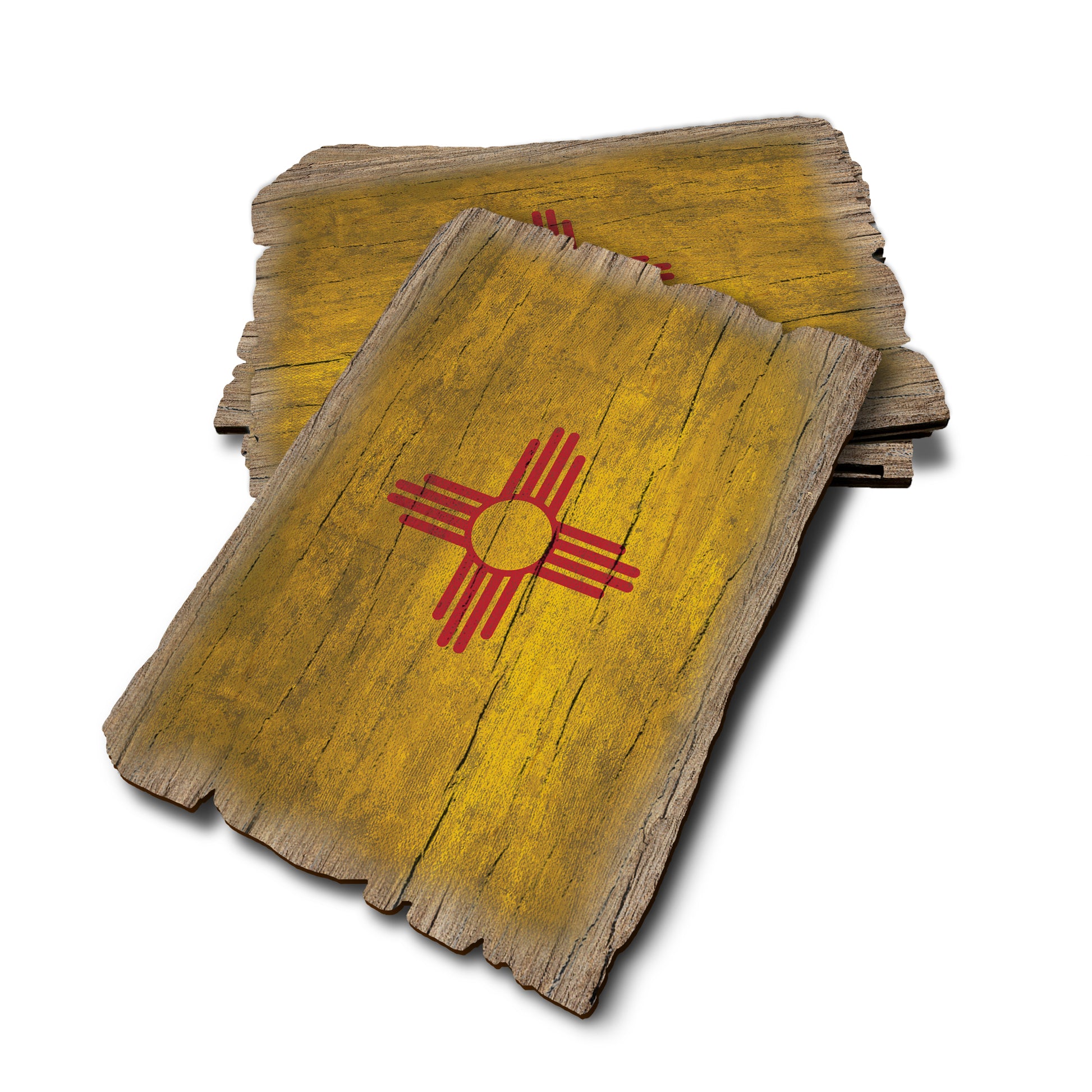 New Mexico State Flag - Weathered Edge Rustic Edge Postcard (5pk // $2.80ea)