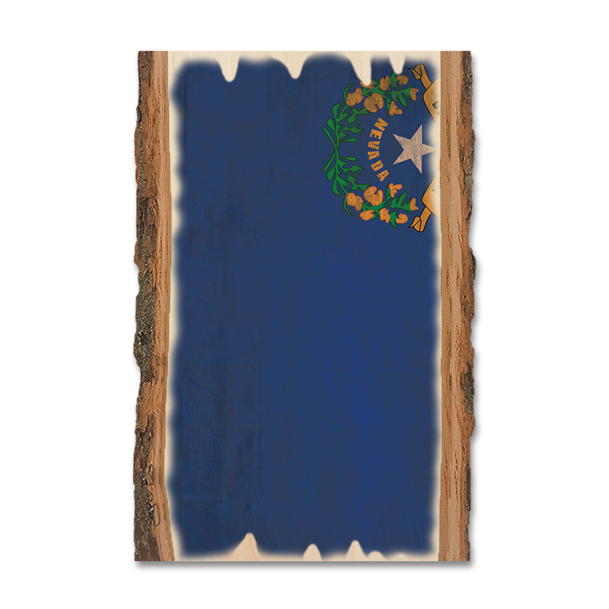 Greeting Card: Live Edge - Nevada State Flag