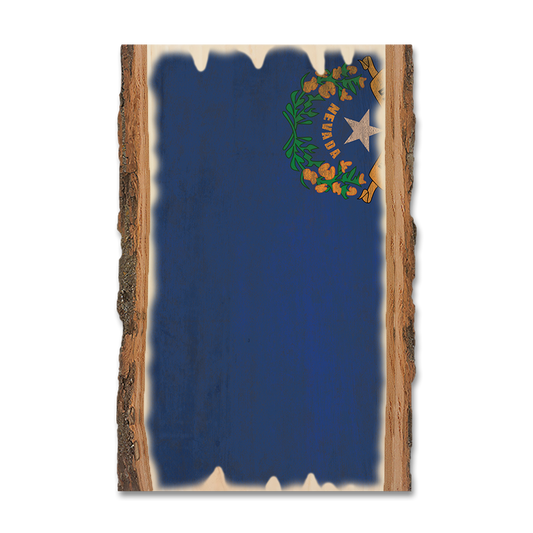 Greeting Card: Live Edge - Nevada State Flag