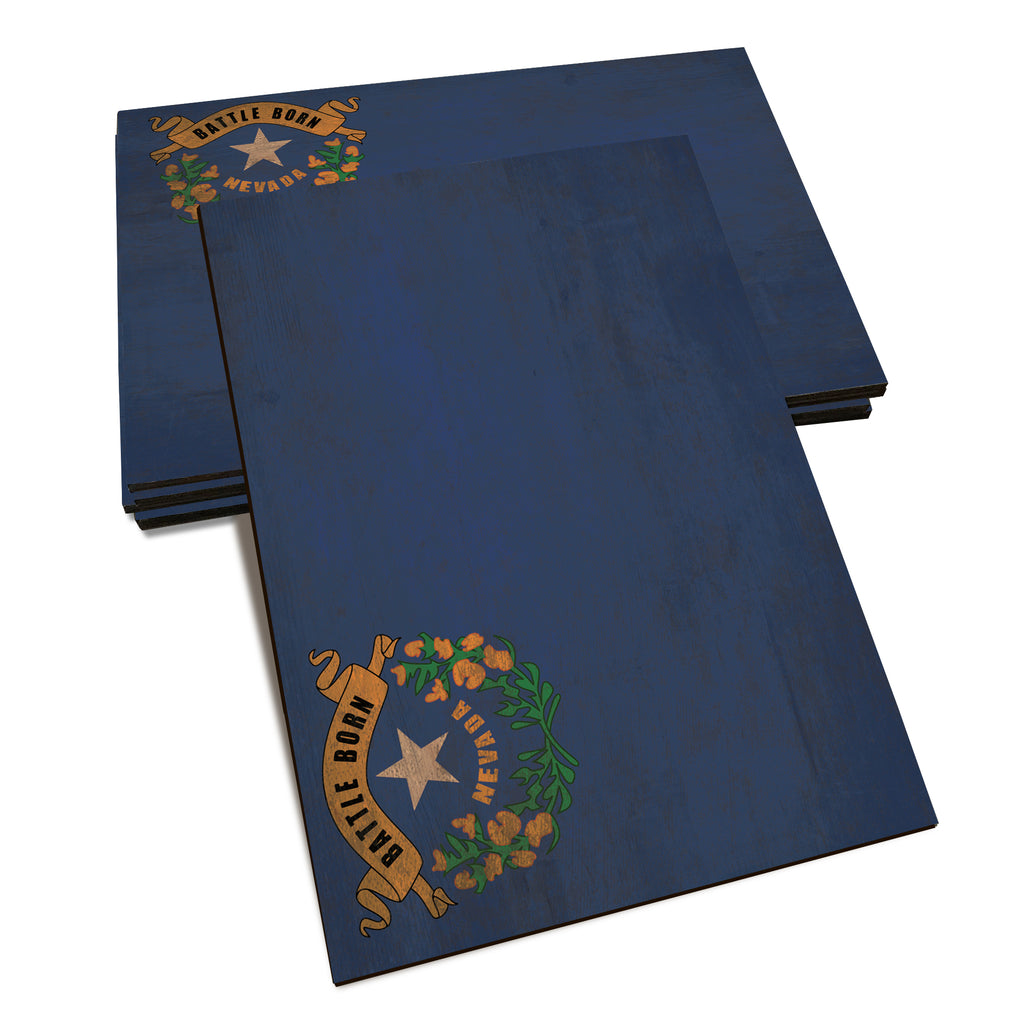 Nevada Wood State Flag - Classic Edge Postcard (5pk // $2.80ea)