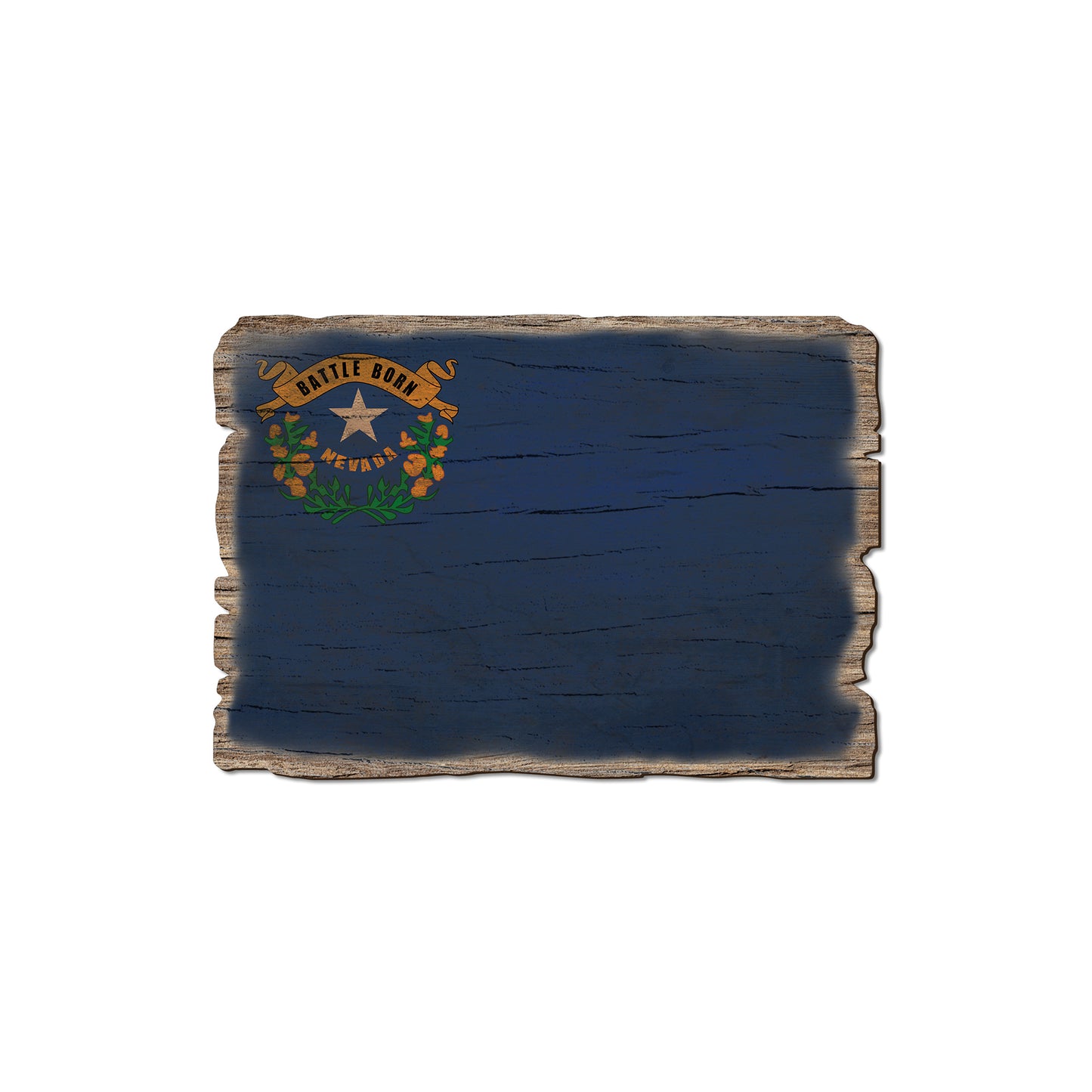 Nevada State Flag - Weathered Edge Rustic Edge Magnet (5pk // $2.80ea)
