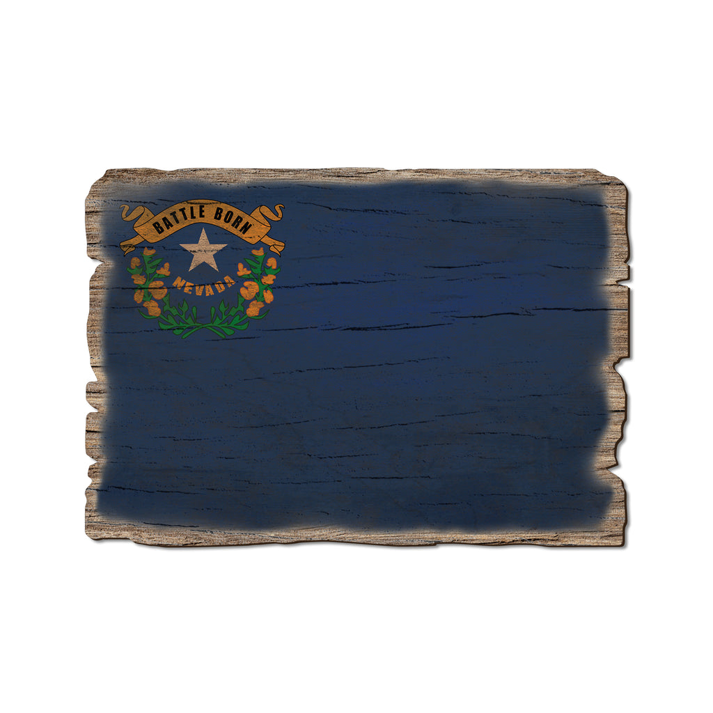 Nevada State Flag - Weathered Edge Rustic Edge Postcard (5pk // $2.80ea)