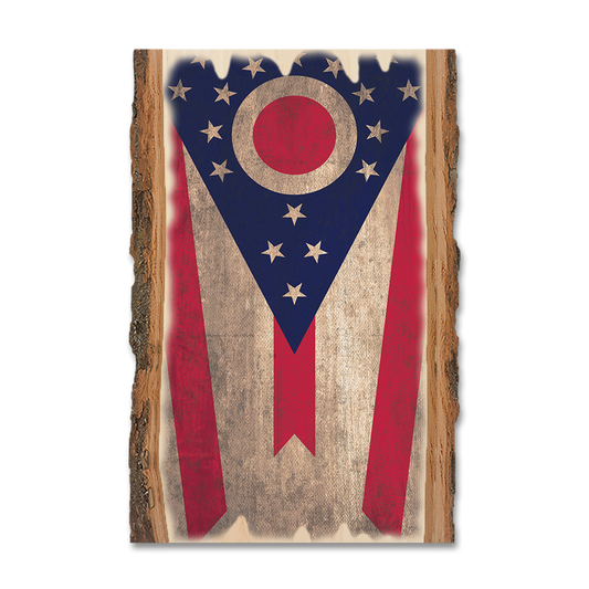 Greeting Card: Live Edge - Ohio State Flag