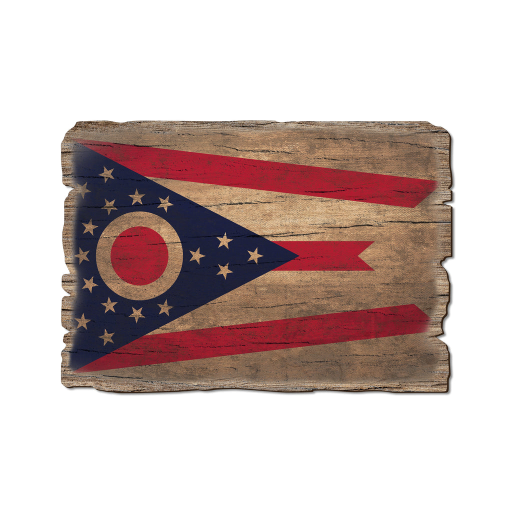 Ohio State Flag - Weathered Edge Rustic Edge Postcard (5pk // $2.80ea)