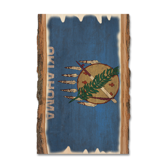 Greeting Card: Live Edge - Oklahoma State Flag