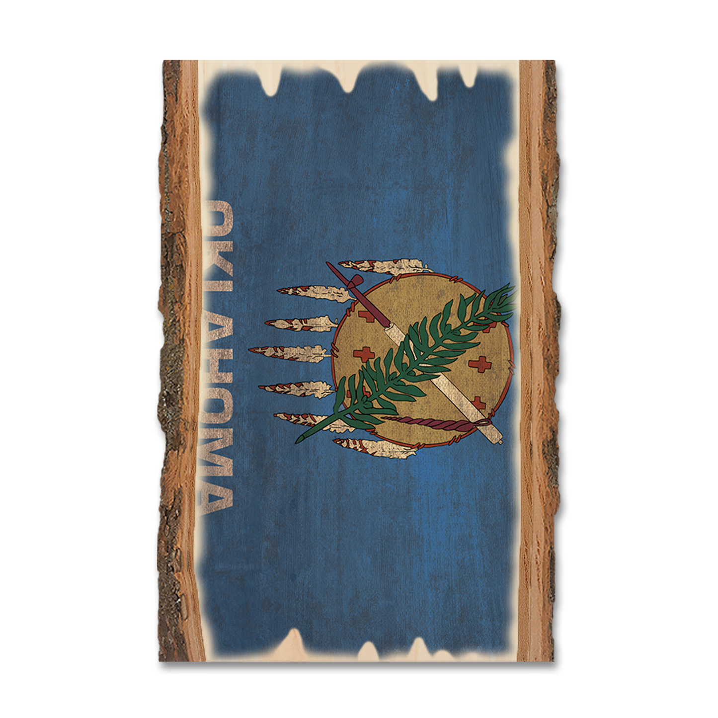 Magnet: Live Edge - Oklahoma State Flag