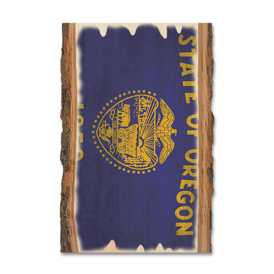 Greeting Card: Live Edge - Oregon State Flag