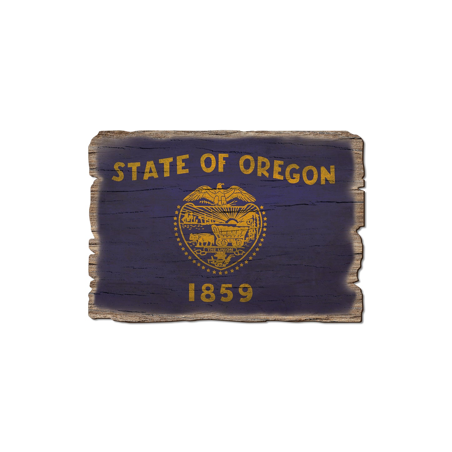 Oregon State Flag - Weathered Edge Rustic Edge Magnet (5pk // $2.80ea)