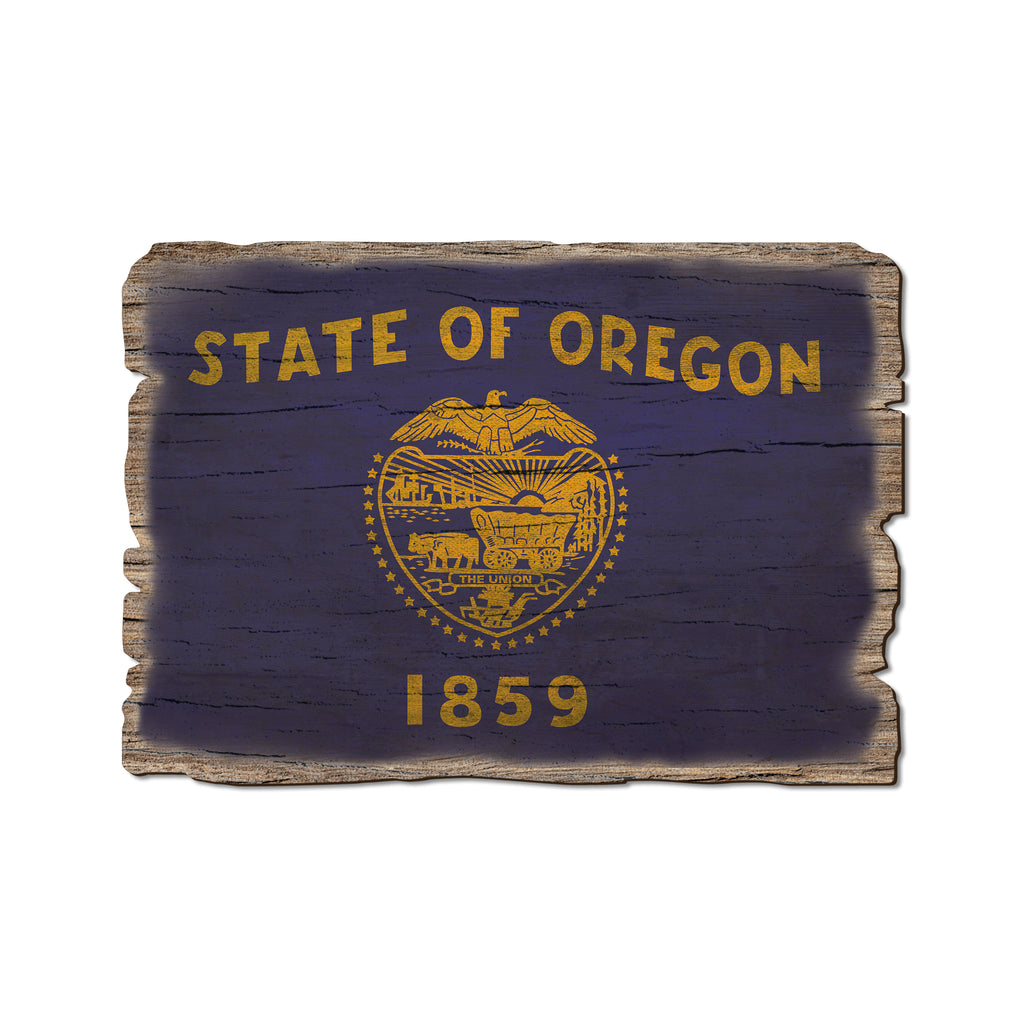 Oregon State Flag - Weathered Edge Rustic Edge Postcard (5pk // $2.80ea)