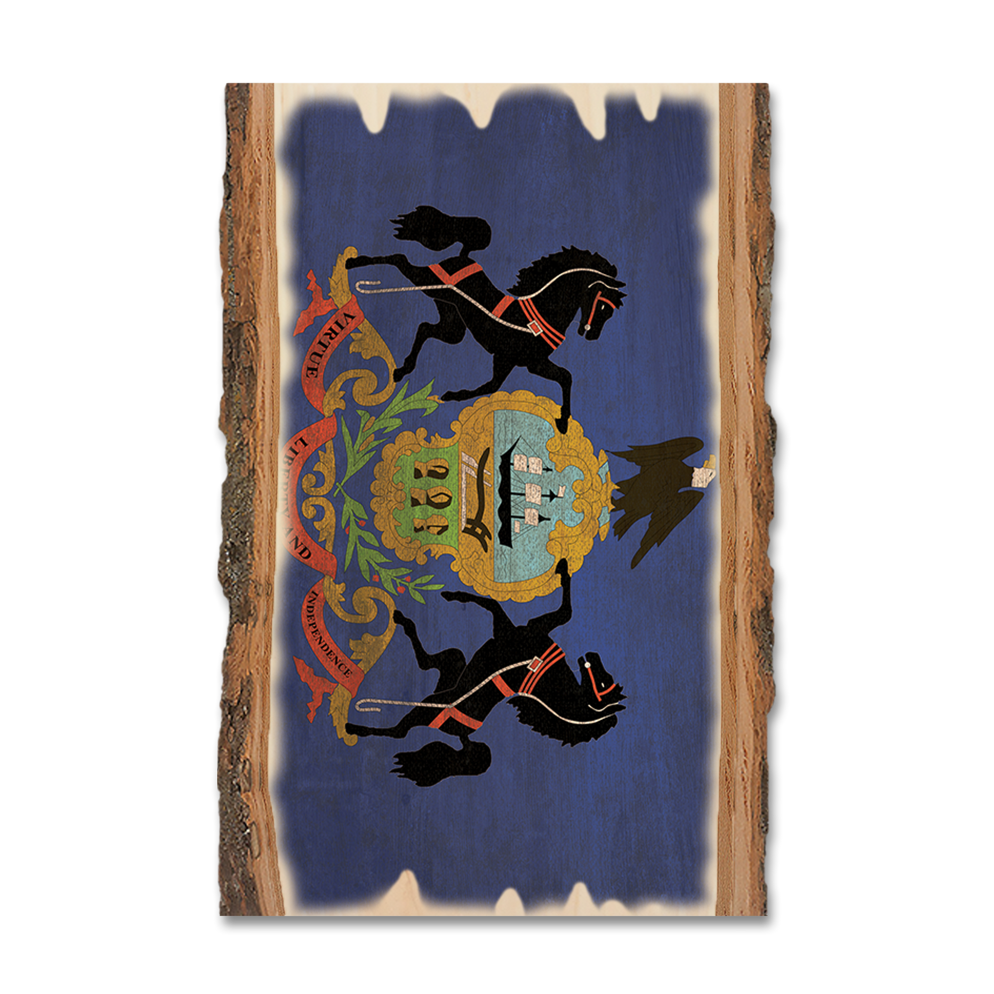 Magnet: Live Edge - Pennsylvania State Flag