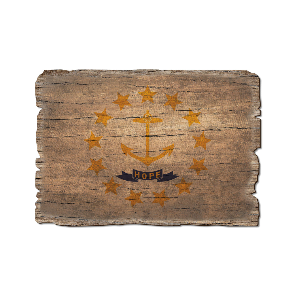 Rhode Island State Flag - Weathered Edge Rustic Edge Postcard (5pk // $2.80ea)