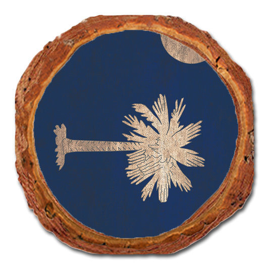 Coaster: Live Edge - South Carolina State Flag (Pack of 5)