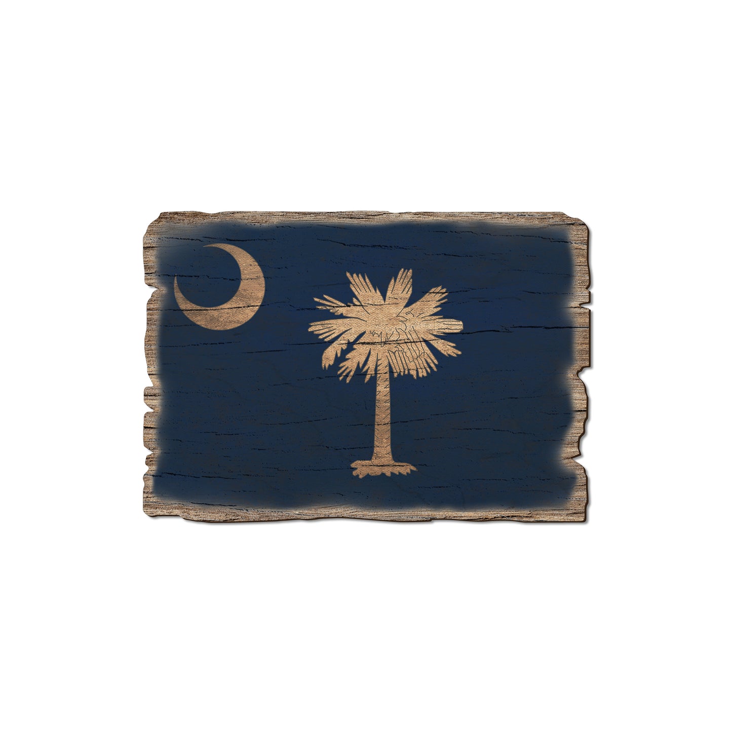 South Carolina State Flag - Weathered Edge Rustic Edge Magnet (5pk // $2.80ea)