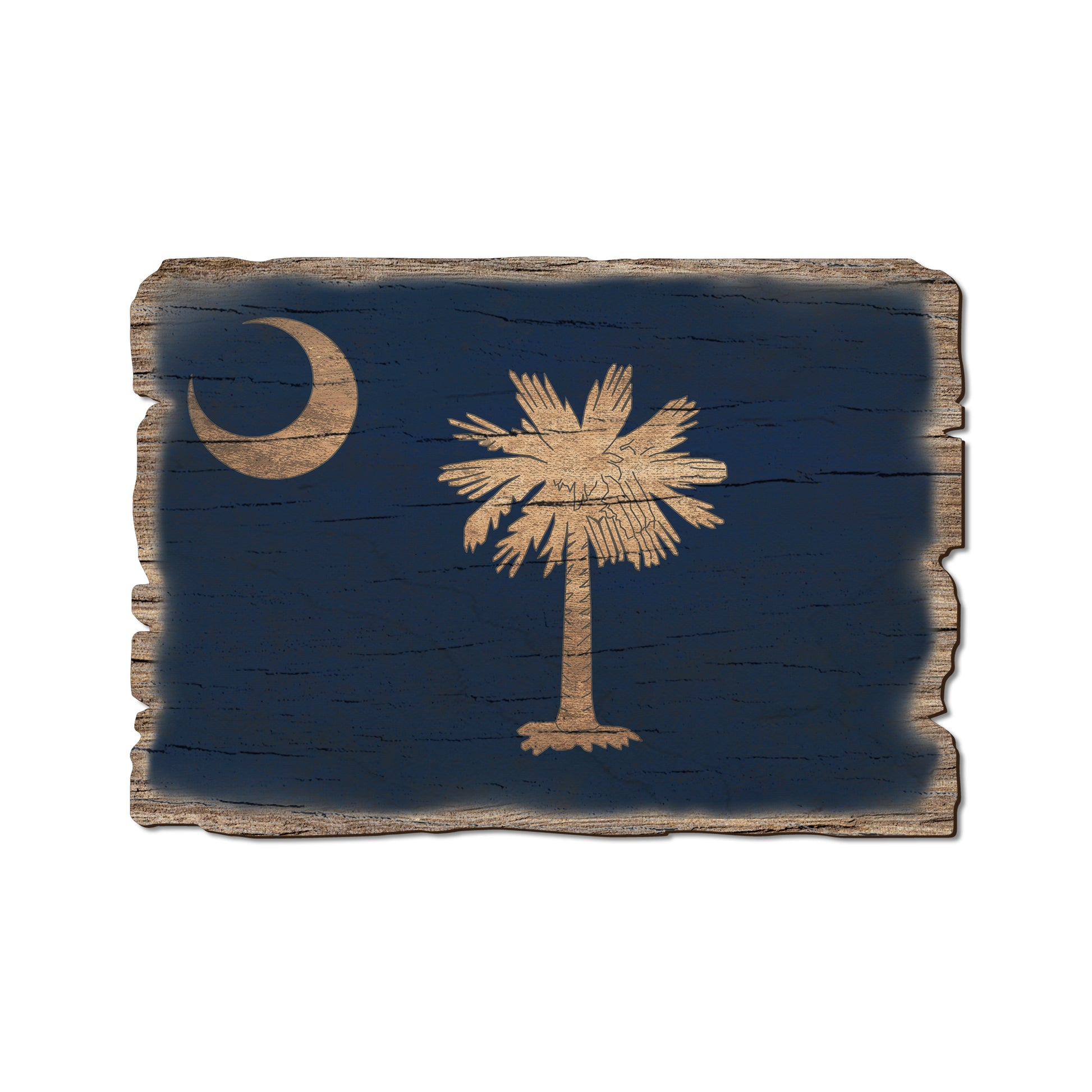 South Carolina State Flag - Weathered Edge Rustic Edge Postcard (5pk // $2.80ea)