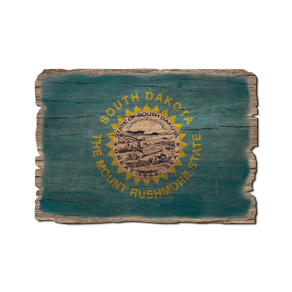 South Dakota State Flag - Weathered Edge Rustic Edge Postcard (5pk // $2.80ea)