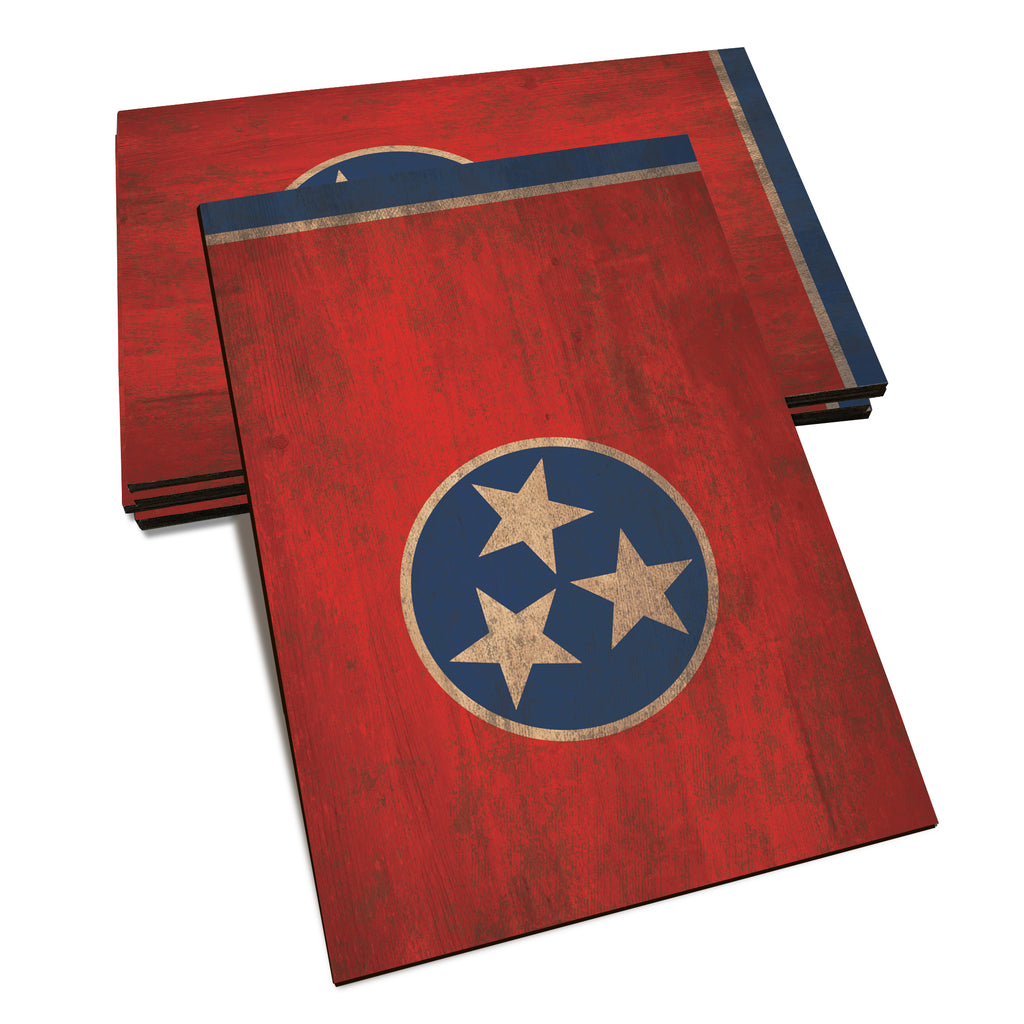 Tennessee Wood State Flag - Classic Edge Postcard (5pk // $2.80ea)