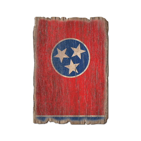 Greeting Card: Weathered Edge - Tennessee State Flag