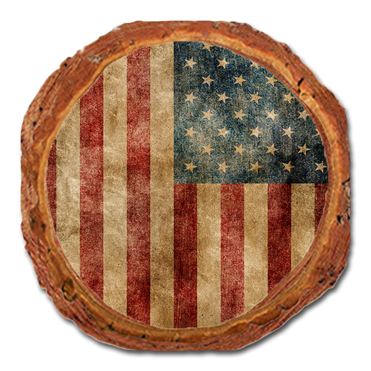 Coaster: Live Edge - The Patriot US Flag (Pack of 5)