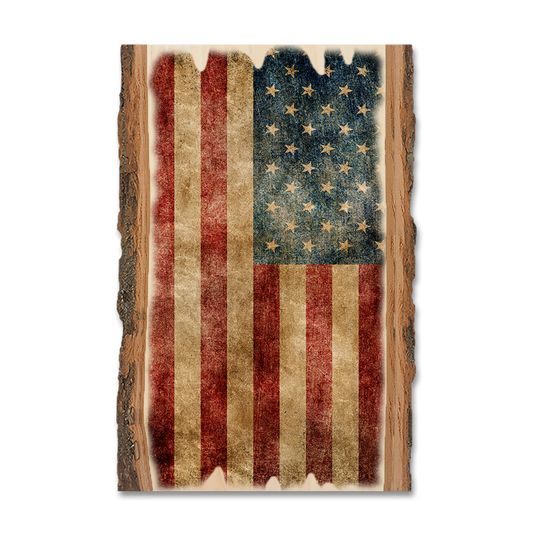 Greeting Card: Live Edge - The Patriot US Flag