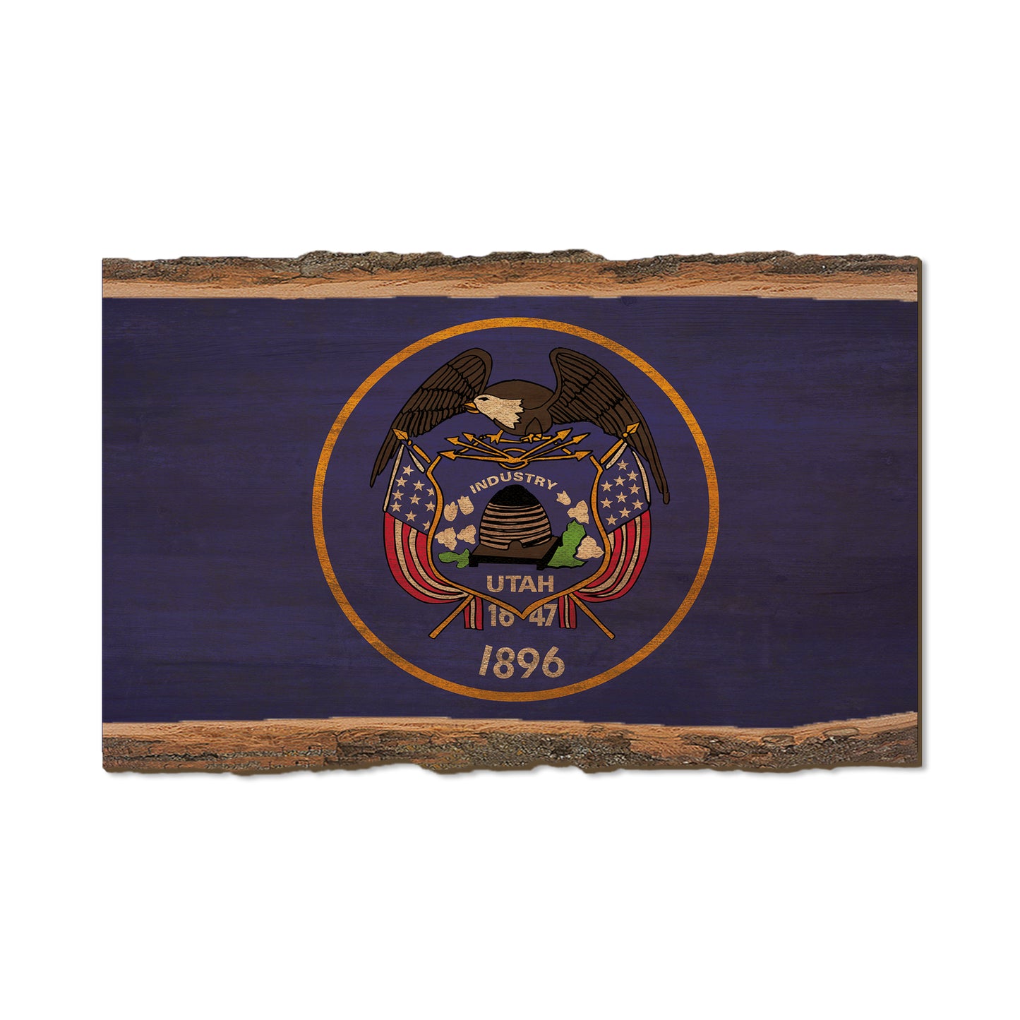 Utah State Flag - Live Edge Live Edge Magnet (5pk // $2.80ea)