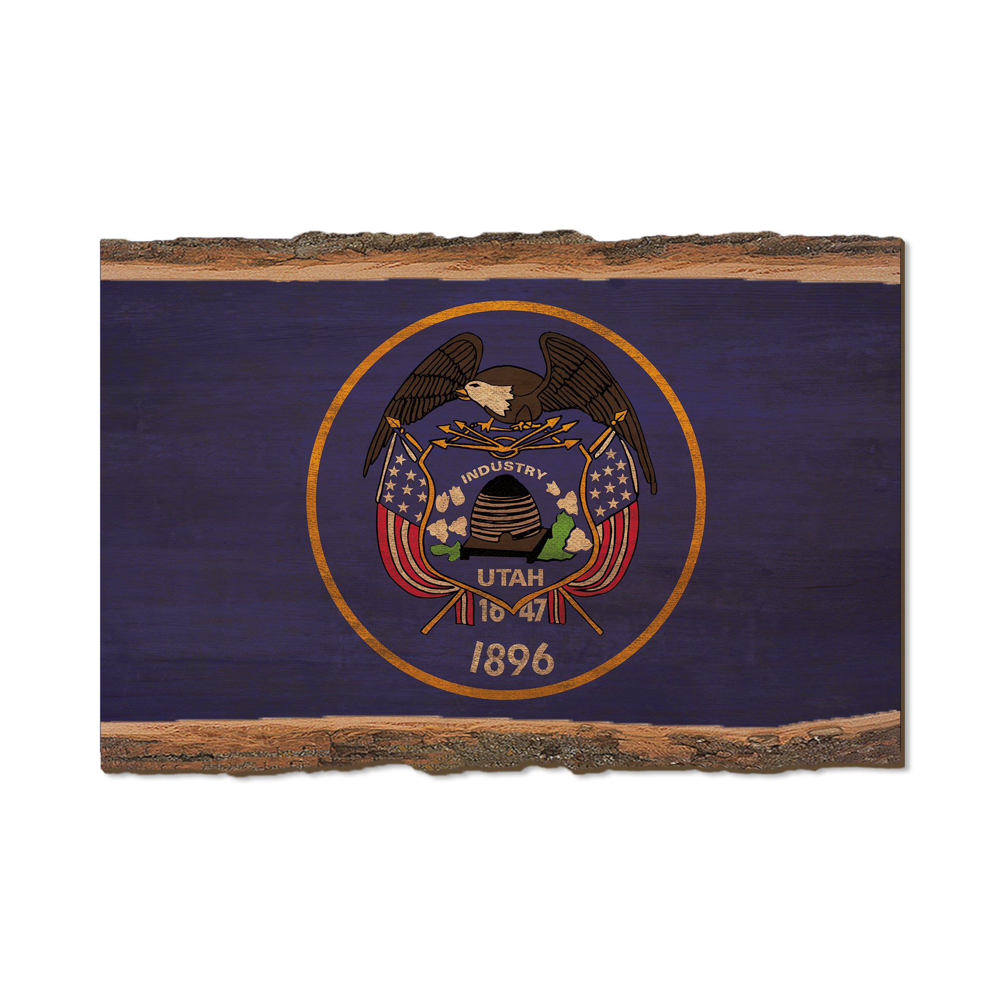 Utah State Flag - Live Edge Live Edge Postcard (5pk // $2.80ea)