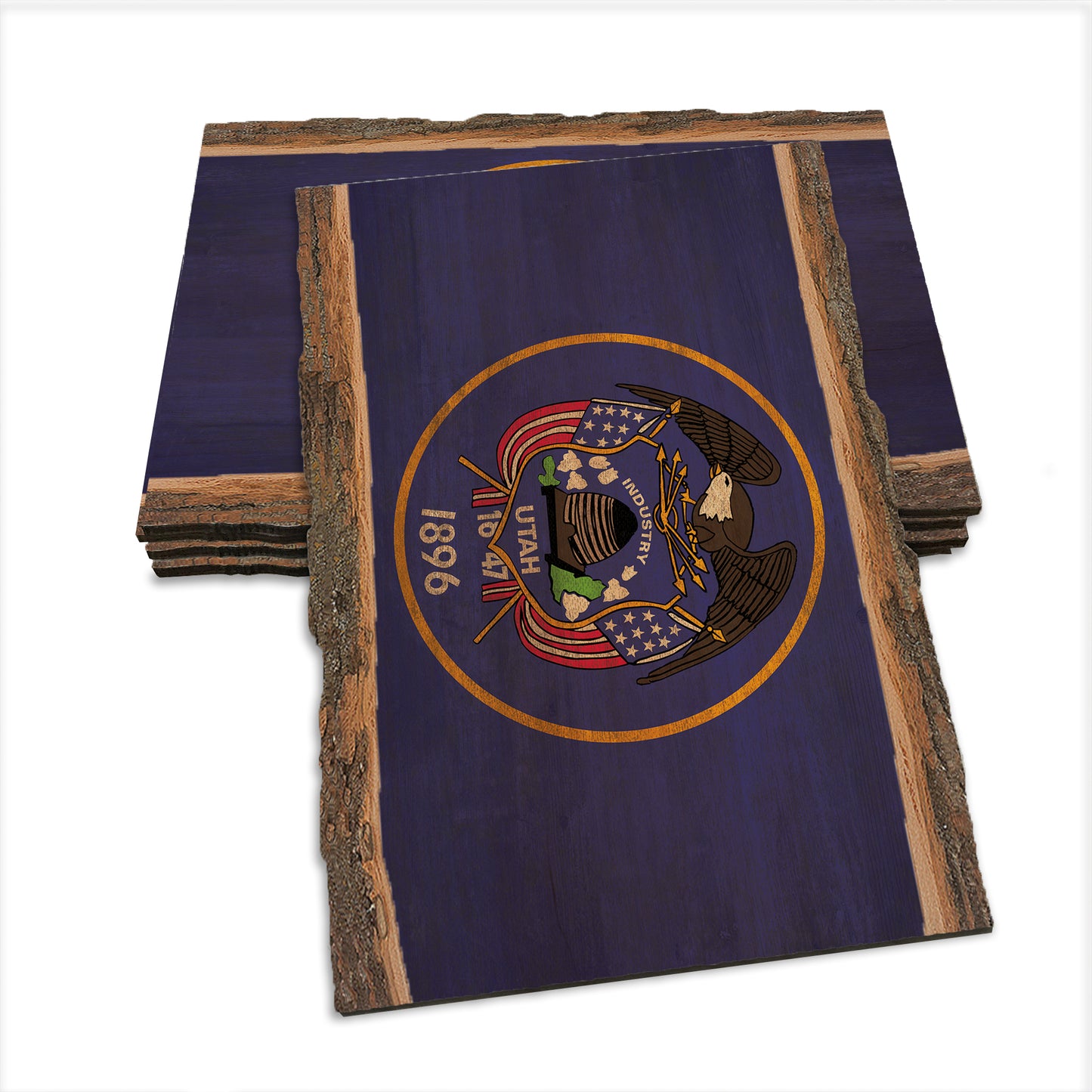 Utah State Flag - Live Edge Live Edge Postcard (5pk // $2.80ea)