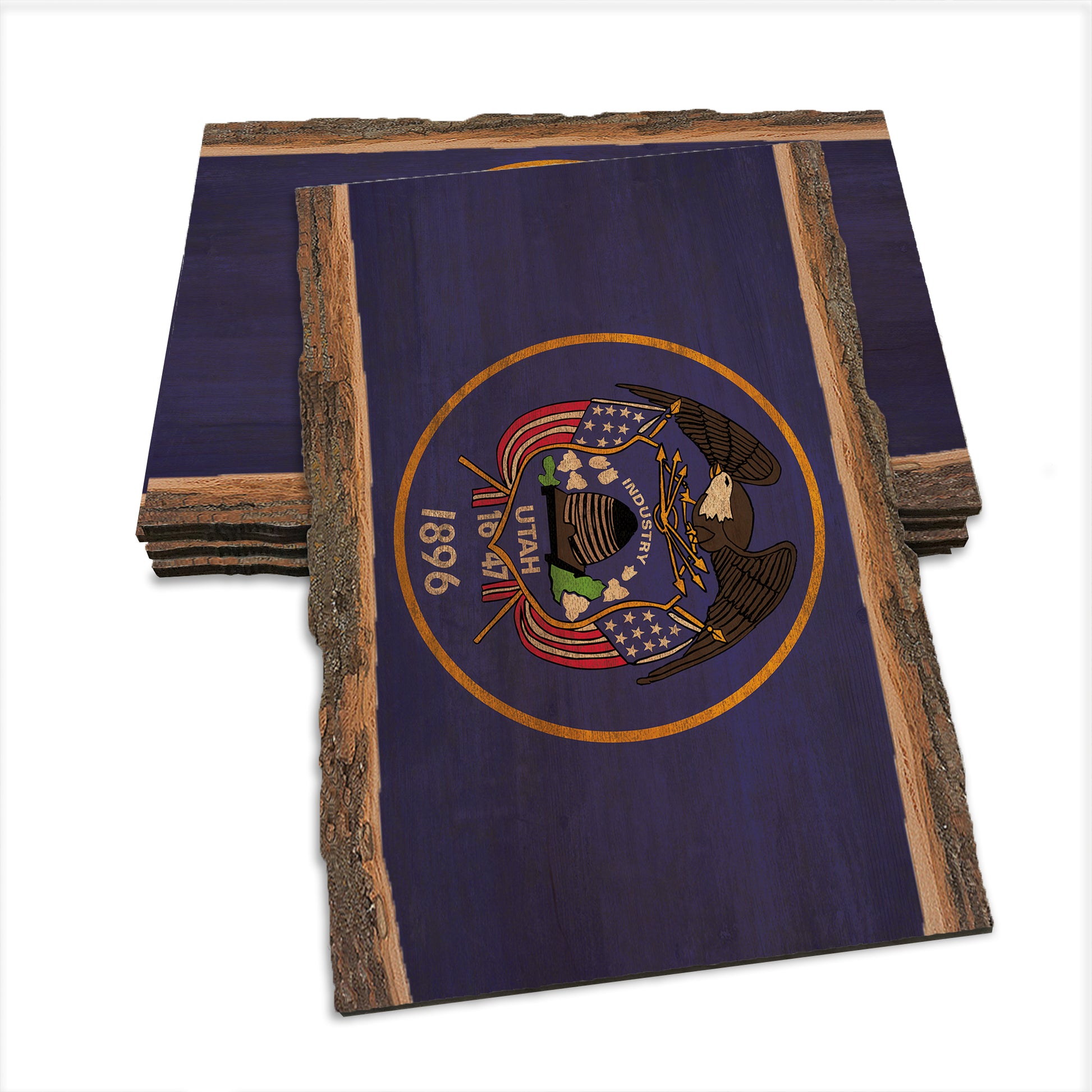 Utah State Flag - Live Edge Live Edge Postcard (5pk // $2.80ea)