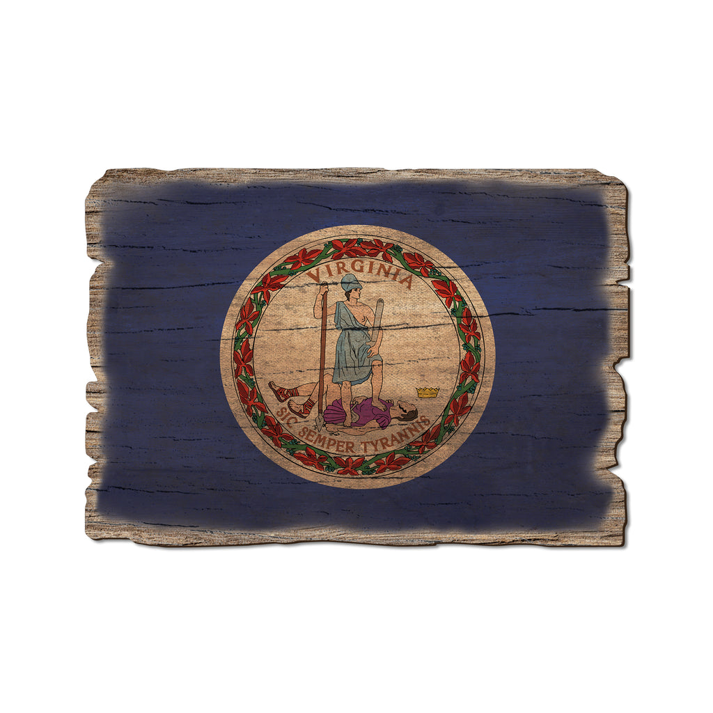 Virginia State Flag - Weathered Edge Rustic Edge Postcard (5pk // $2.80ea)