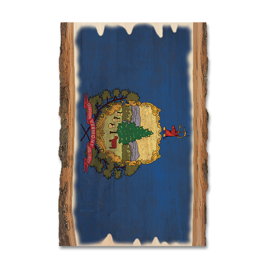 Magnet: Live Edge - Vermont State Flag