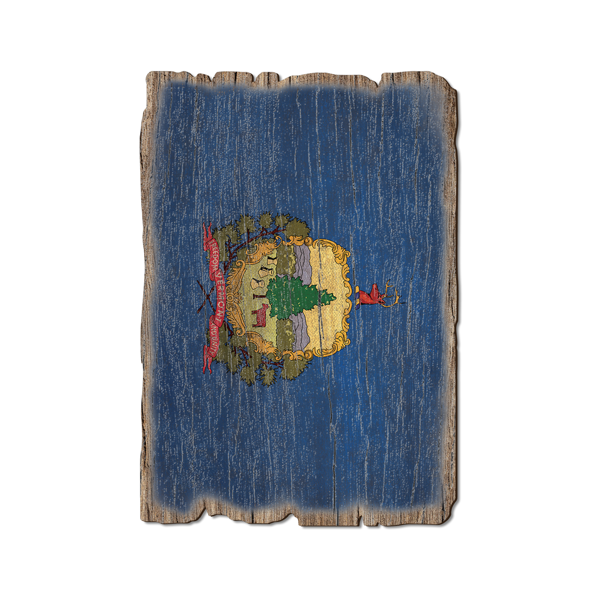 Postcard: Weathered Edge - Vermont State Flag