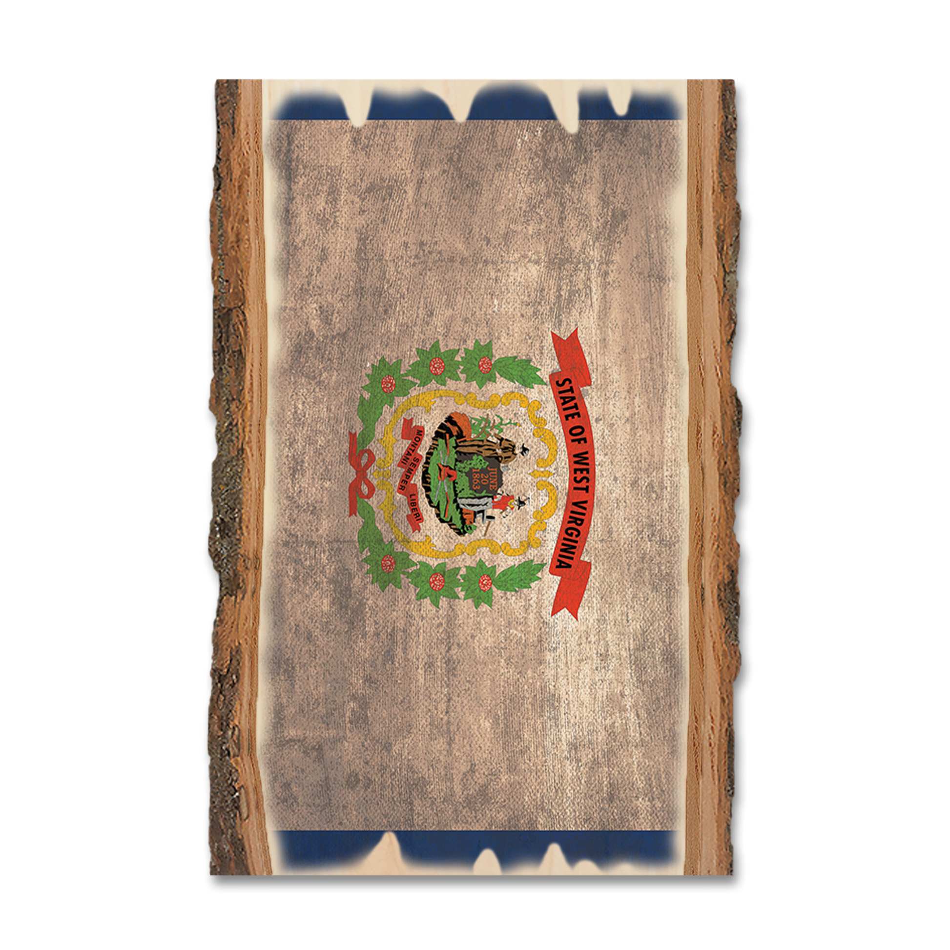 Magnet: Live Edge - West Virginia State Flag