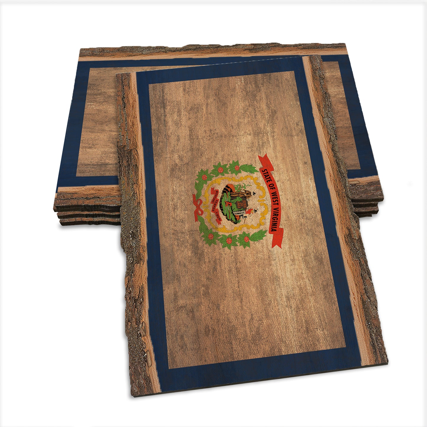 West Virginia State Flag - Live Edge Live Edge Postcard (5pk // $2.80ea)