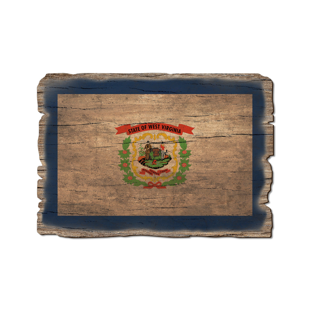 West Virginia State Flag - Weathered Edge Rustic Edge Postcard (5pk // $2.80ea)