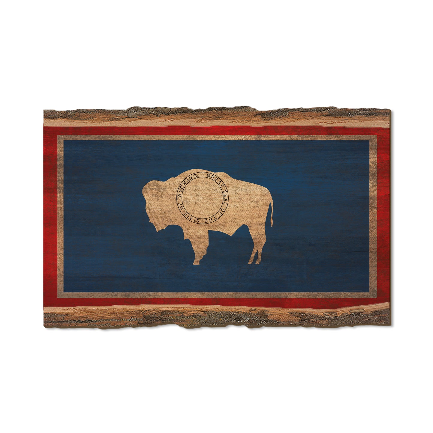 Wyoming State Flag - Live Edge Live Edge Magnet (5pk // $2.80ea)