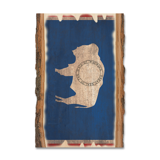 Magnet: Live Edge - Wyoming State Flag