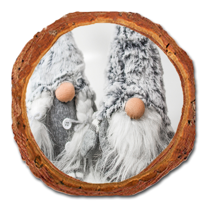 Coaster: Live Edge - Gnome Couple (Pack of 5)