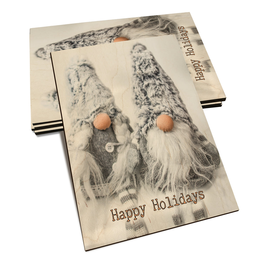 Gnome Couple - Holiday - Classic Edge Classic Edge Postcard (5pk // $2.80ea)