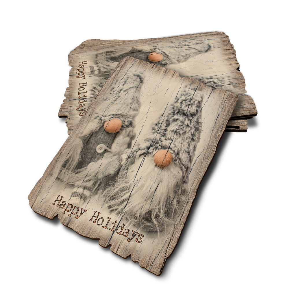 Gnome Couple - Weathered Edge Rustic Edge Postcard (5pk // $2.80ea)