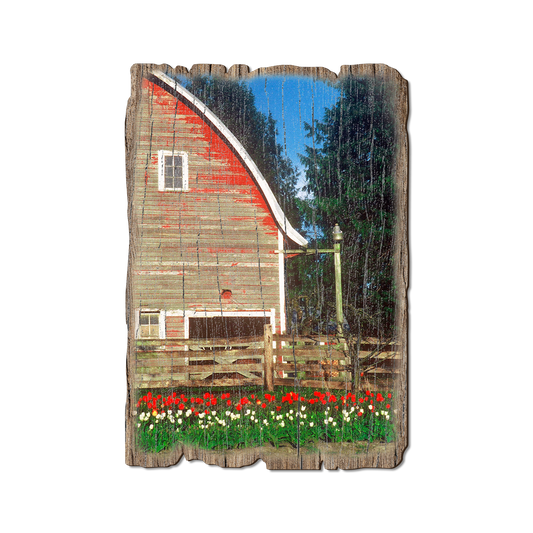 Greeting Card: Weathered Edge - Barn Yard